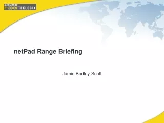 netPad Range Briefing
