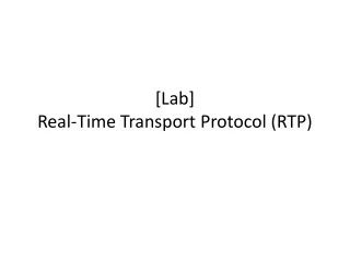 [Lab]  Real-Time Transport Protocol (RTP)
