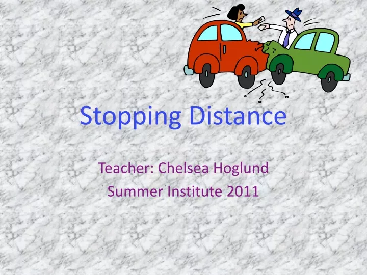 stopping distance