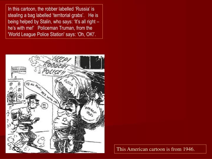 in this cartoon the robber labelled russia