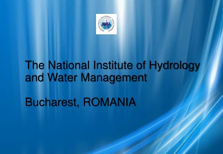 the national institute of hydrology and water
