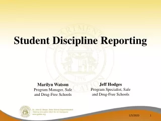 Student Discipline Reporting