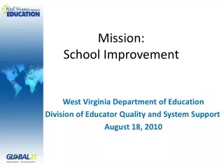 Mission:  School Improvement