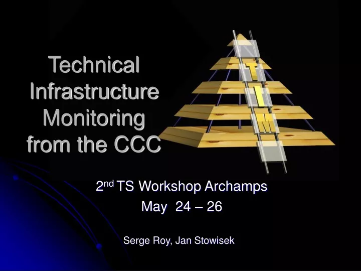 technical infrastructure monitoring from the ccc