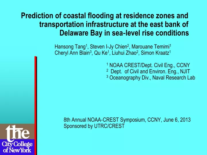 prediction of coastal flooding at residence zones