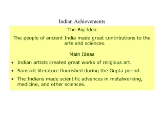 Indian Achievements