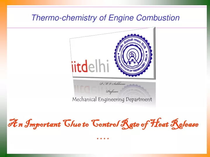 thermo chemistry of engine combustion