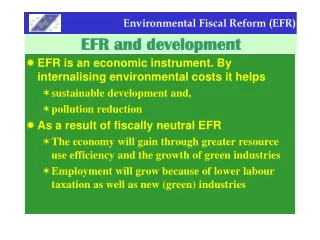 EFR and development