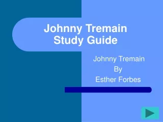 Johnny Tremain Study Guide