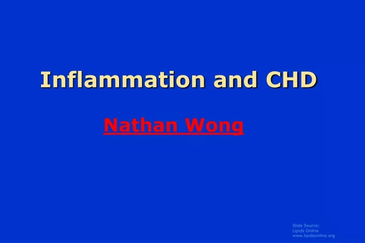 inflammation and chd