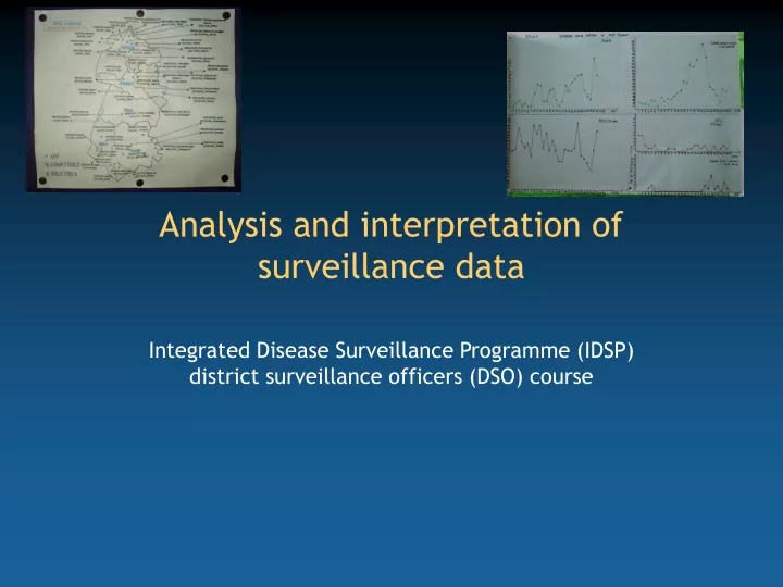 analysis and interpretation of surveillance data