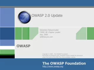 OWASP 2.0 Update