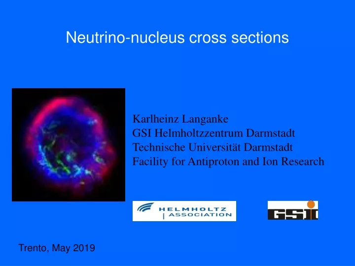 neutrino nucleus cross sections