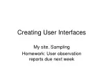 Creating User Interfaces
