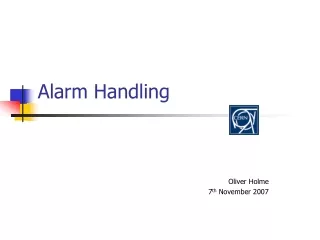 Alarm Handling