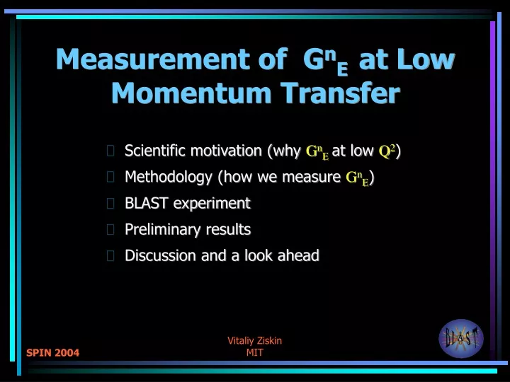 measurement of g n e at low momentum transfer