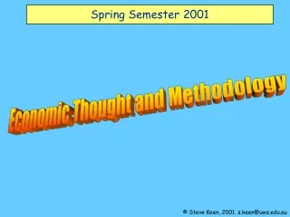 Spring Semester 2001