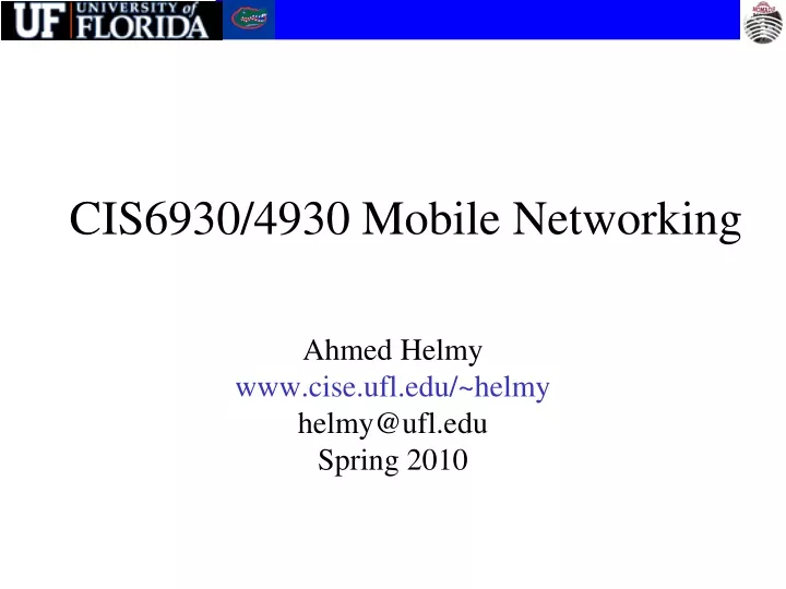 cis6930 4930 mobile networking
