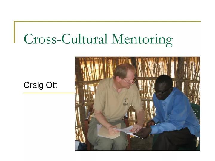 cross cultural mentoring