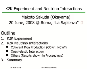 K2K Experiment and Neutrino Interactions