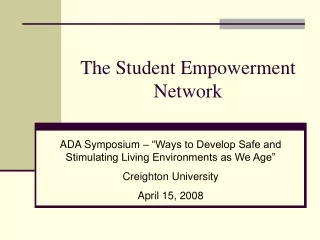 The Student Empowerment Network