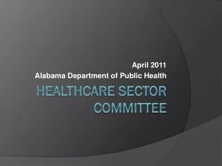 Healthcare Sector Committee
