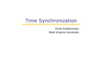 Time Synchronization