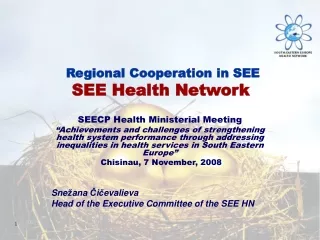 SEECP Health Ministerial Meeting