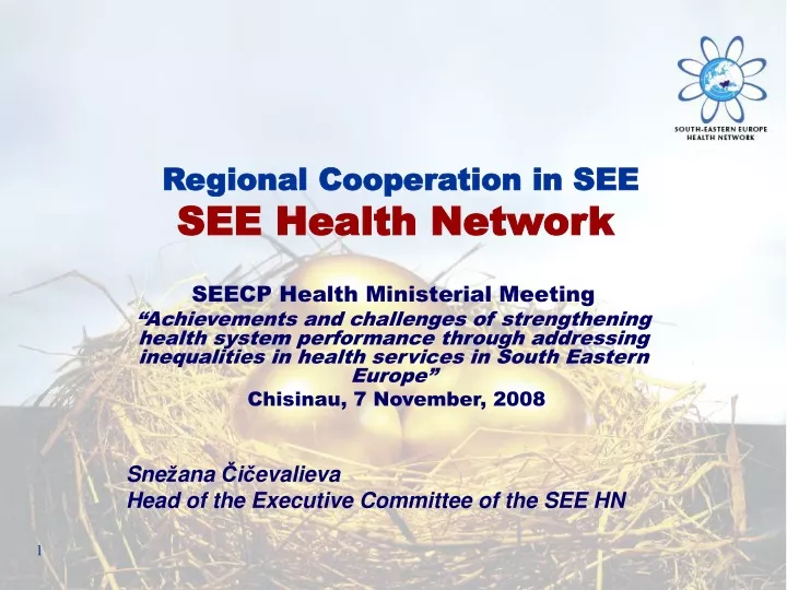 regional cooperation in see see health network