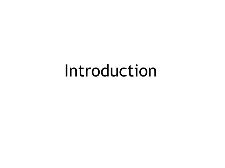 introduction