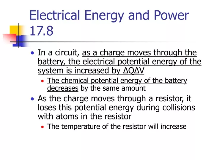 electrical energy and power 17 8