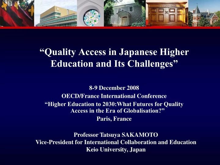 quality access in japanese higher education and its challenges