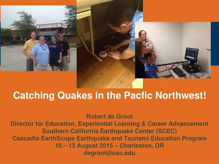 catching quakes in the pacfic northwest robert