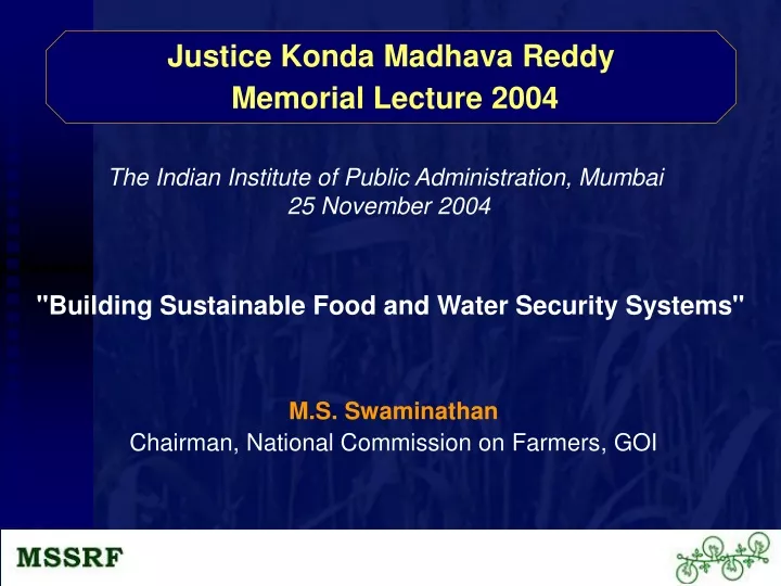 justice konda madhava reddy memorial lecture 2004