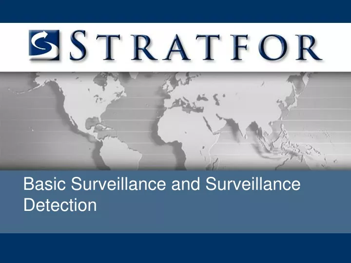 basic surveillance and surveillance detection