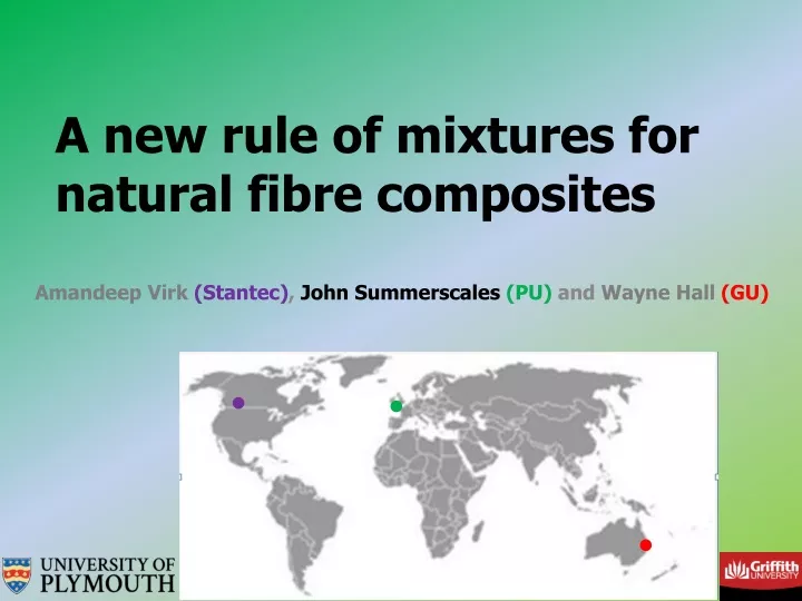 a new rule of mixtures for natural fibre composites