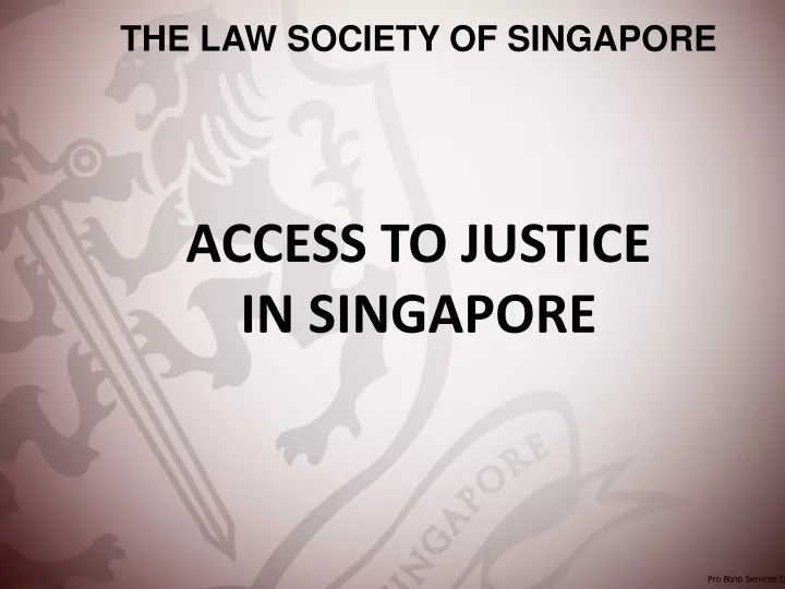 access to justice in singapore