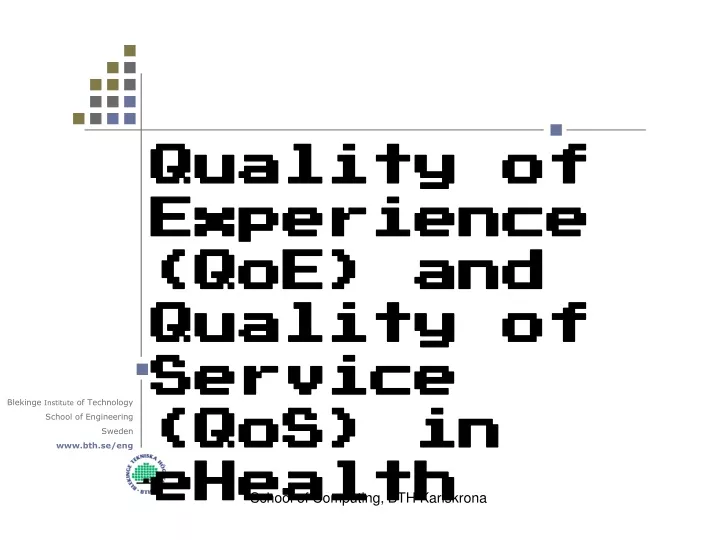 quality of experience qoe and quality of service