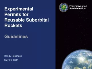 Experimental Permits for Reusable Suborbital Rockets Guidelines