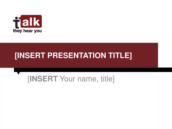 insert presentation title