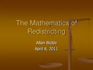 The Mathematics of Redistricting
