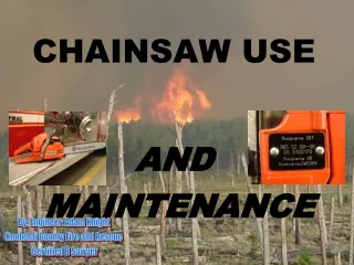 CHAINSAW USE
