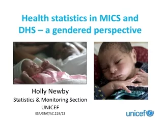 Health statistics in MICS and DHS – a gendered perspective