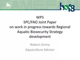 Robert Jimmy Aquaculture Adviser
