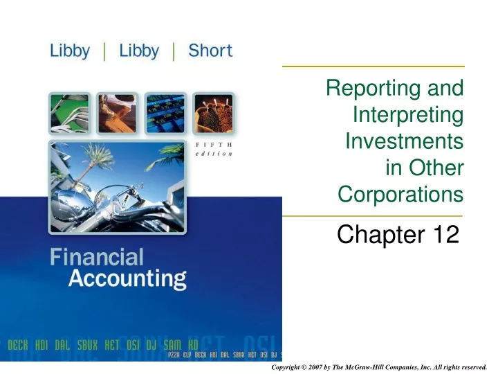 reporting and interpreting investments in other corporations