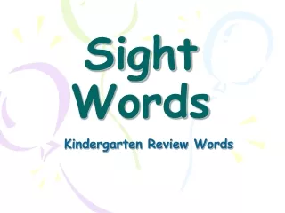 Sight Words