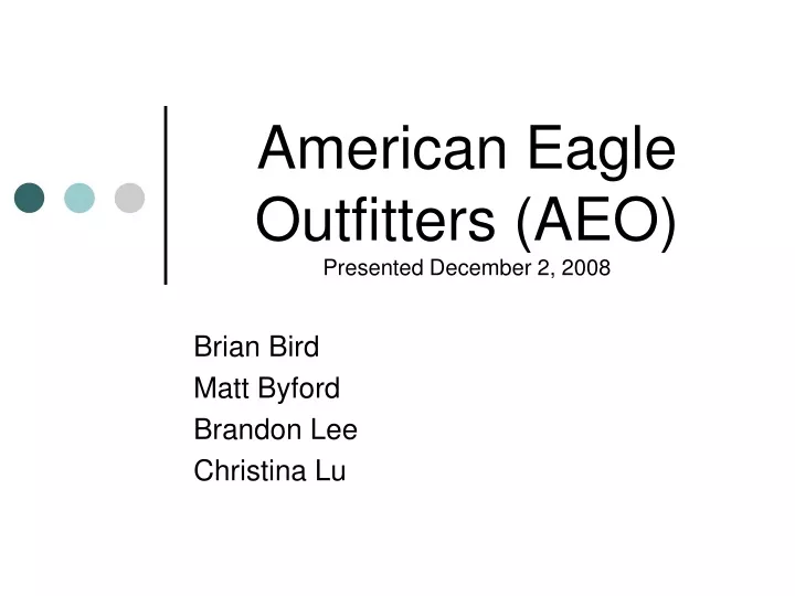 american eagle outfitters aeo presented december 2 2008