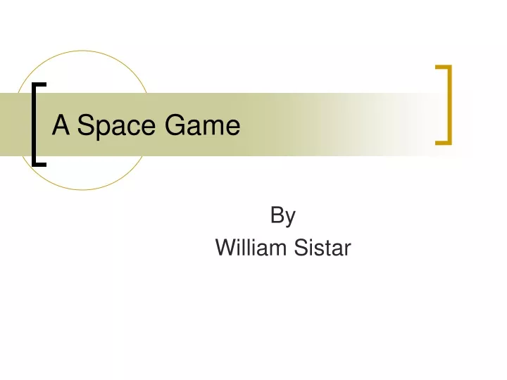 a space game