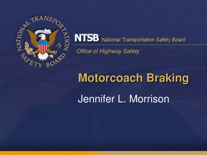 motorcoach braking