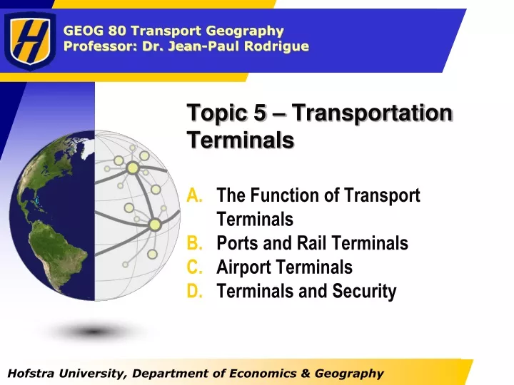 topic 5 transportation terminals